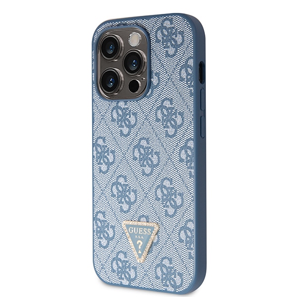 iTok webáruház - Guess Guess GUHCP14XP4TDSCPB iPhone 14 Pro Max tok – kék 2 Guess GUHCP14XP4TDSCPB iPhone 14 Pro Max 6.7" blue/blue hardcase Crossbody 4G Metal Logo