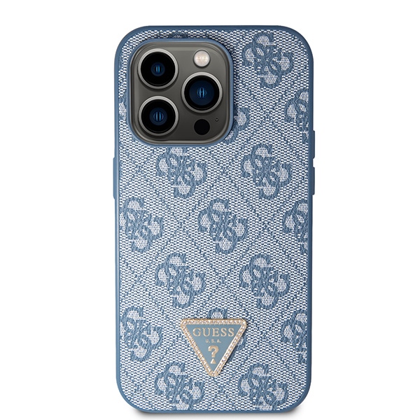 iTok webáruház - Guess Guess GUHCP14XP4TDSCPB iPhone 14 Pro Max tok – kék 3 Guess GUHCP14XP4TDSCPB iPhone 14 Pro Max 6.7" blue/blue hardcase Crossbody 4G Metal Logo