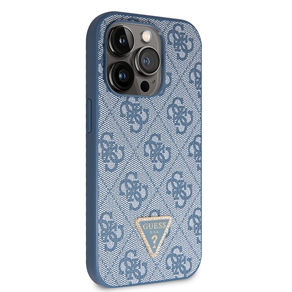 iTok webáruház - Guess Guess GUHCP14XP4TDSCPB iPhone 14 Pro Max tok – kék 4 Guess GUHCP14XP4TDSCPB iPhone 14 Pro Max 6.7" blue/blue hardcase Crossbody 4G Metal Logo