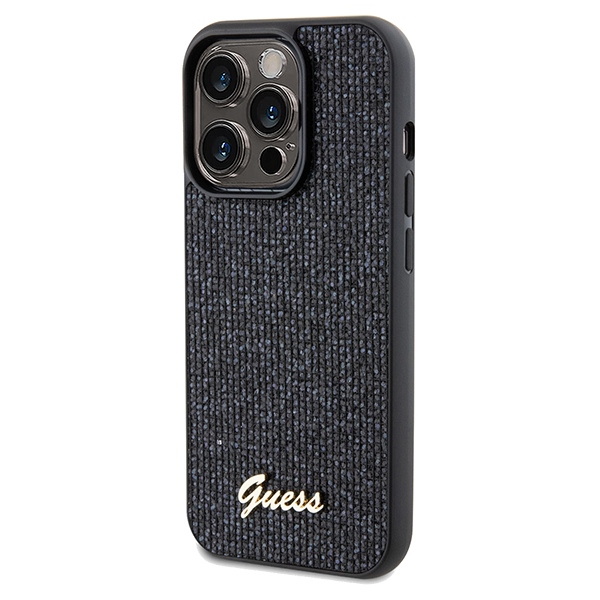 iTok webáruház - Guess Guess Disco Metal Script tok iPhone 14 Pro Max készülékhez (fekete) 2 Guess Disco Metal Script case for iPhone 14 Pro Max (fekete)