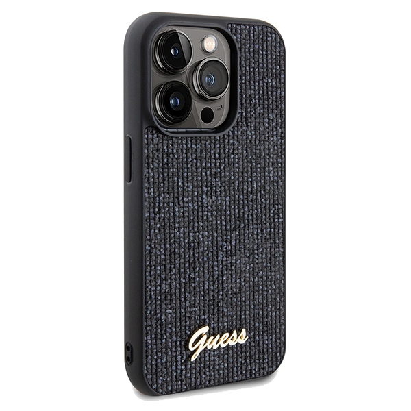 iTok webáruház - Guess Guess Disco Metal Script tok iPhone 14 Pro Max készülékhez (fekete) 4 Guess Disco Metal Script case for iPhone 14 Pro Max (fekete)