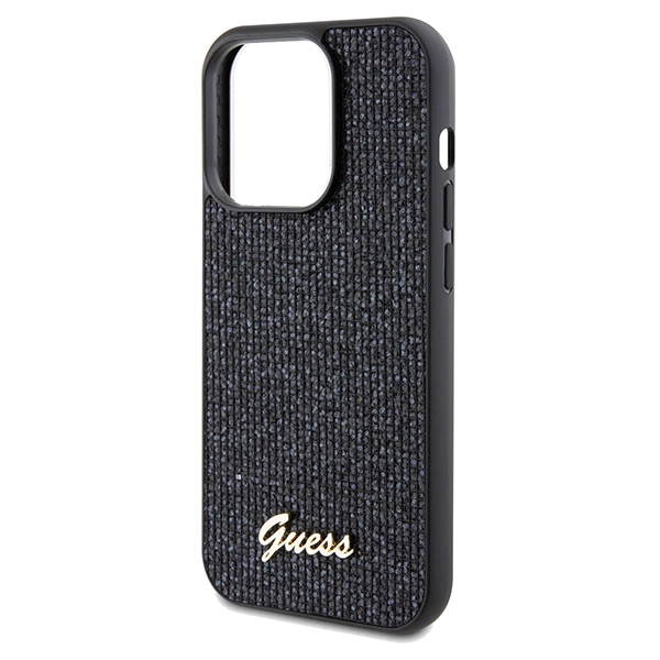 iTok webáruház - Guess Guess Disco Metal Script tok iPhone 14 Pro Max készülékhez (fekete) 6 Guess Disco Metal Script case for iPhone 14 Pro Max (fekete)
