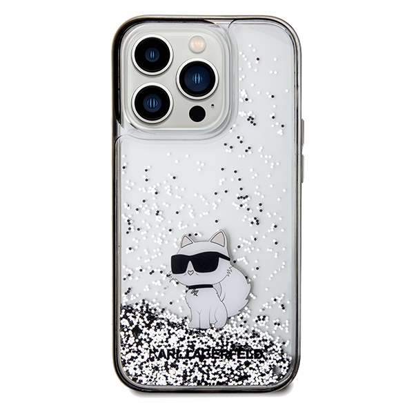 iTok webáruház - Karl Lagerfeld Karl Lagerfeld Liquid Glitter Choupette tok iPhone 14 Pro Max készülékhez (átlátszó) 3 Karl Lagerfeld Liquid Glitter Choupette case for iPhone 14 Pro Max (átlátszó)