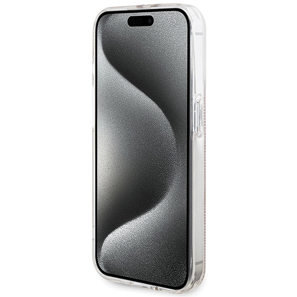 iTok webáruház - Guess Guess IML 4G Gold Stripe tok iPhone 14 Pro Max készülékhez (rózsaszín) 5 Guess IML 4G Gold Stripe case for iPhone 14 Pro Max (rózsaszín)
