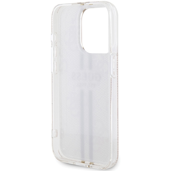 iTok webáruház - Guess Guess IML 4G Gold Stripe tok iPhone 14 Pro Max készülékhez (rózsaszín) 7 Guess IML 4G Gold Stripe case for iPhone 14 Pro Max (rózsaszín)