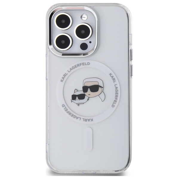 iTok webáruház - Karl Lagerfeld Karl Lagerfeld IML Metal Karl & Choupette Head MagSafe tok iPhone 14 Pro Max készülékhez (fehér) 3 Karl Lagerfeld IML Metal Karl & Choupette Head MagSafe Case for iPhone 14 Pro Max (fehér)
