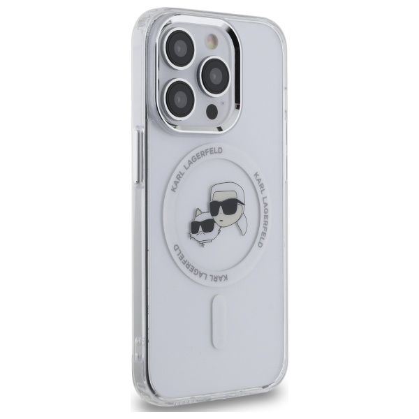 iTok webáruház - Karl Lagerfeld Karl Lagerfeld IML Metal Karl & Choupette Head MagSafe tok iPhone 14 Pro Max készülékhez (fehér) 4 Karl Lagerfeld IML Metal Karl & Choupette Head MagSafe Case for iPhone 14 Pro Max (fehér)