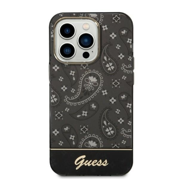 iTok webáruház - Guess Guess Bandana Paisley tok iPhone 14 Pro Max készülékhez (fekete) 1 Guess Bandana Paisley Case for iPhone 14 Pro Max 6.7" (fekete)