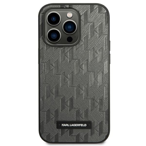 iTok webáruház - Karl Lagerfeld Karl Lagerfeld Saffiano Mono Metal Logo tok iPhone 14 Pro Max készülékhez (szürke) 2 Karl Lagerfeld Saffiano Mono Metal Logo iPhone 14 Pro Max 6.7" Case (szürke)