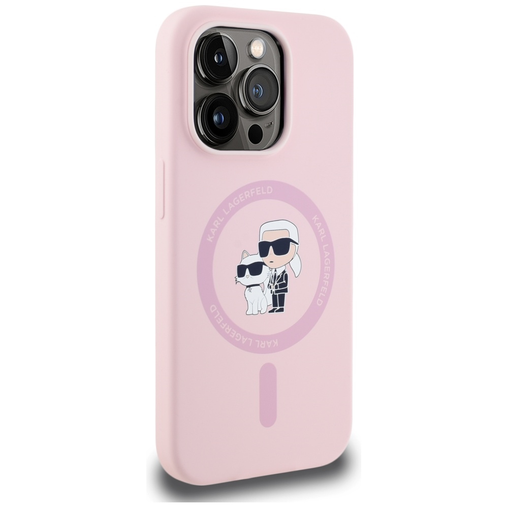iTok webáruház - Karl Lagerfeld Karl Lagerfeld Silicone Karl&Choupette MagSafe tok iPhone 14 Pro Max készülékhez (rózsaszín) 4 Karl Lagerfeld Silicone Karl&Choupette MagSafe Case for iPhone 14 Pro Max (rózsaszín)
