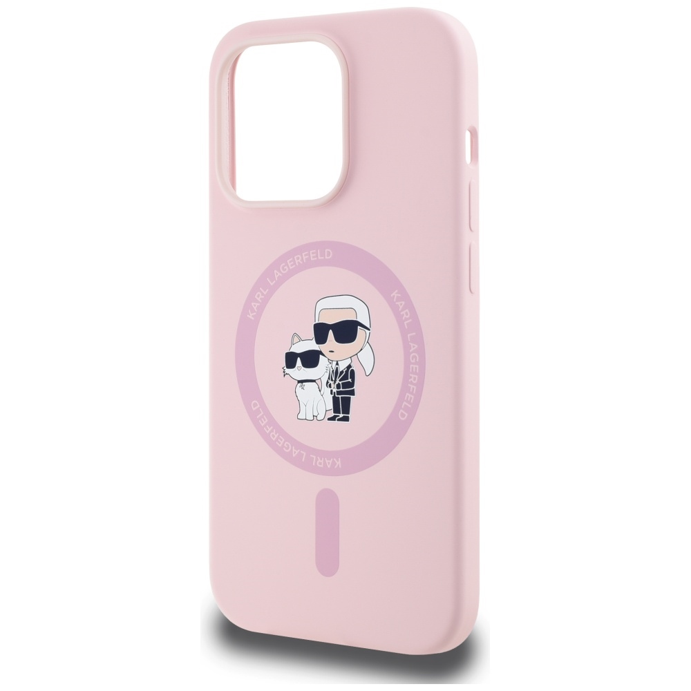iTok webáruház - Karl Lagerfeld Karl Lagerfeld Silicone Karl&Choupette MagSafe tok iPhone 14 Pro Max készülékhez (rózsaszín) 6 Karl Lagerfeld Silicone Karl&Choupette MagSafe Case for iPhone 14 Pro Max (rózsaszín)