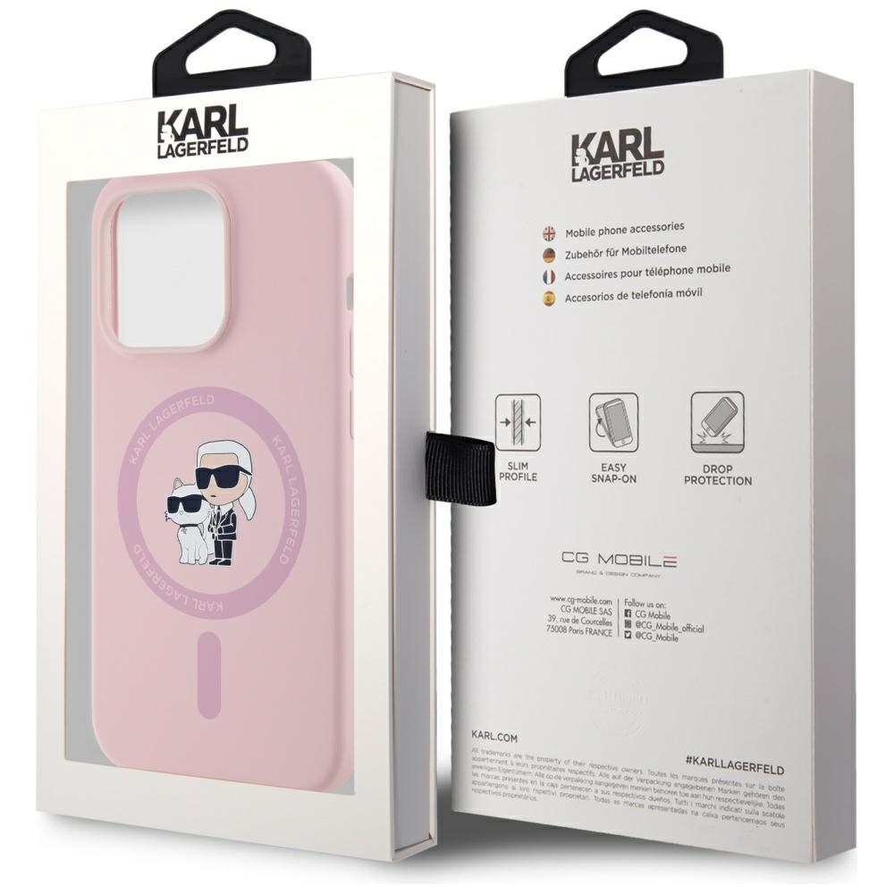 iTok webáruház - Karl Lagerfeld Karl Lagerfeld Silicone Karl&Choupette MagSafe tok iPhone 14 Pro Max készülékhez (rózsaszín) 8 Karl Lagerfeld Silicone Karl&Choupette MagSafe Case for iPhone 14 Pro Max (rózsaszín)