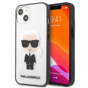 Karl Lagerfeld Ikonik Karl tok iPhone 13 mini készülékhez (átlátszó)