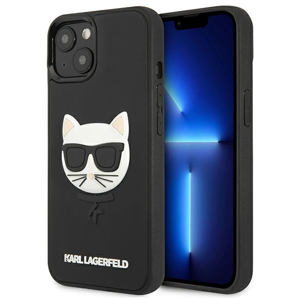iTok webáruház - Karl Lagerfeld Karl Lagerfeld 3D Rubber Choupette tok iPhone 13 mini készülékhez (fekete) 1 Karl Lagerfeld 3D Rubber Choupette Case for iPhone 13 mini (fekete)