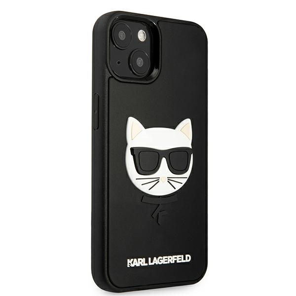 iTok webáruház - Karl Lagerfeld Karl Lagerfeld 3D Rubber Choupette tok iPhone 13 mini készülékhez (fekete) 4 Karl Lagerfeld 3D Rubber Choupette Case for iPhone 13 mini (fekete)