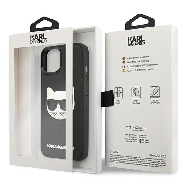 iTok webáruház - Karl Lagerfeld Karl Lagerfeld 3D Rubber Choupette tok iPhone 13 mini készülékhez (fekete) 8 Karl Lagerfeld 3D Rubber Choupette Case for iPhone 13 mini (fekete)