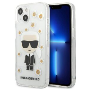 Karl Lagerfeld Flower Ikonik Karl tok iPhone 13 mini készülékhez (átlátszó)