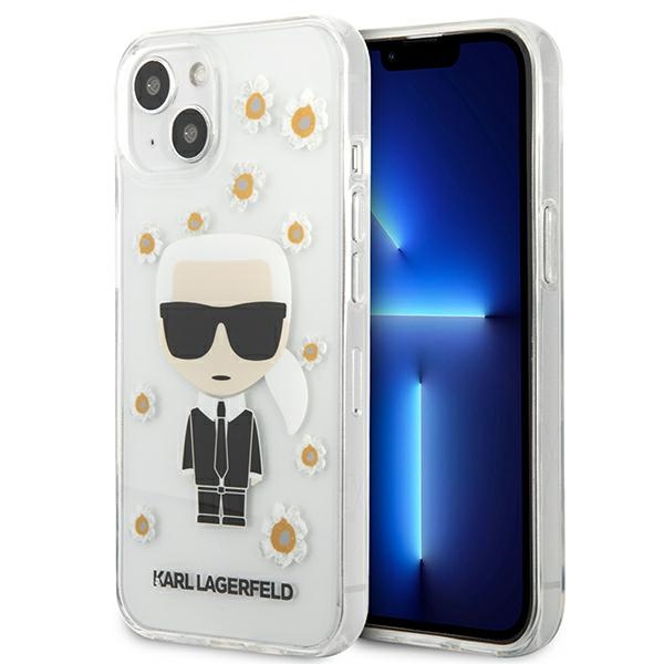 iTok webáruház - Karl Lagerfeld Karl Lagerfeld Flower Ikonik Karl tok iPhone 13 mini készülékhez (átlátszó) 1 Karl Lagerfeld Flower Ikonik Karl Case for iPhone 13 mini (átlátszó)