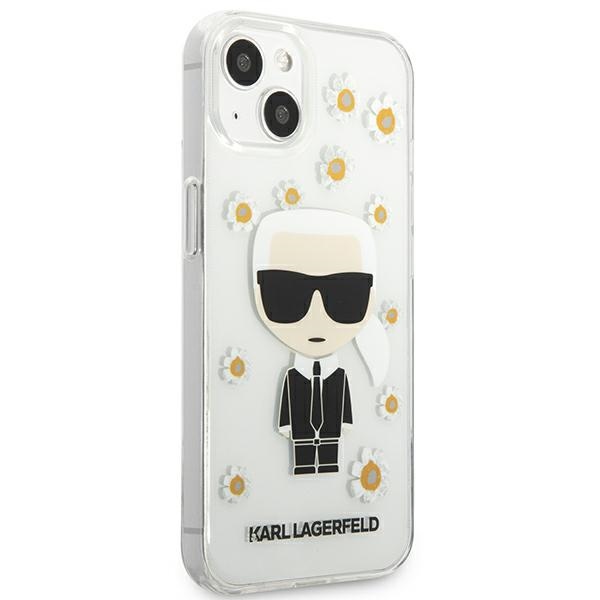 iTok webáruház - Karl Lagerfeld Karl Lagerfeld Flower Ikonik Karl tok iPhone 13 mini készülékhez (átlátszó) 4 Karl Lagerfeld Flower Ikonik Karl Case for iPhone 13 mini (átlátszó)