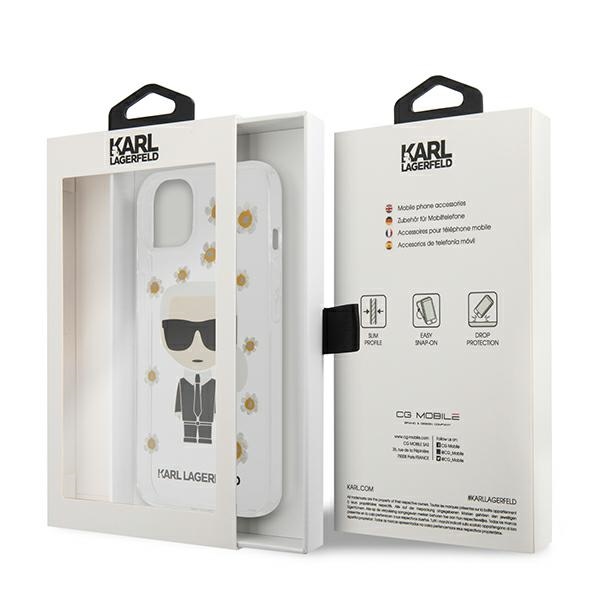 iTok webáruház - Karl Lagerfeld Karl Lagerfeld Flower Ikonik Karl tok iPhone 13 mini készülékhez (átlátszó) 8 Karl Lagerfeld Flower Ikonik Karl Case for iPhone 13 mini (átlátszó)