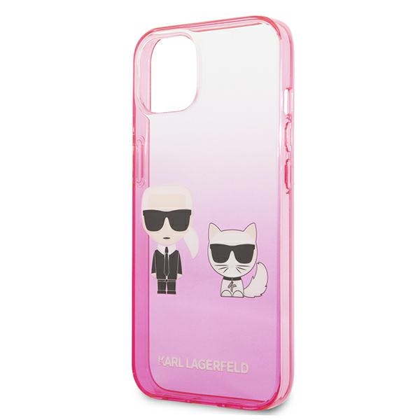iTok webáruház - Karl Lagerfeld Karl Lagerfeld Gradient Ikonik Karl & Choupette tok iPhone 13 mini készülékhez (rózsaszín) 6 Karl Lagerfeld Gradient Ikonik Karl&Choupette Case for iPhone 13 mini (rózsaszín)