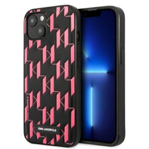 Karl Lagerfeld KLHCP13SMNMP1P Monogram Plaque tok iPhone 13 mini készülékhez