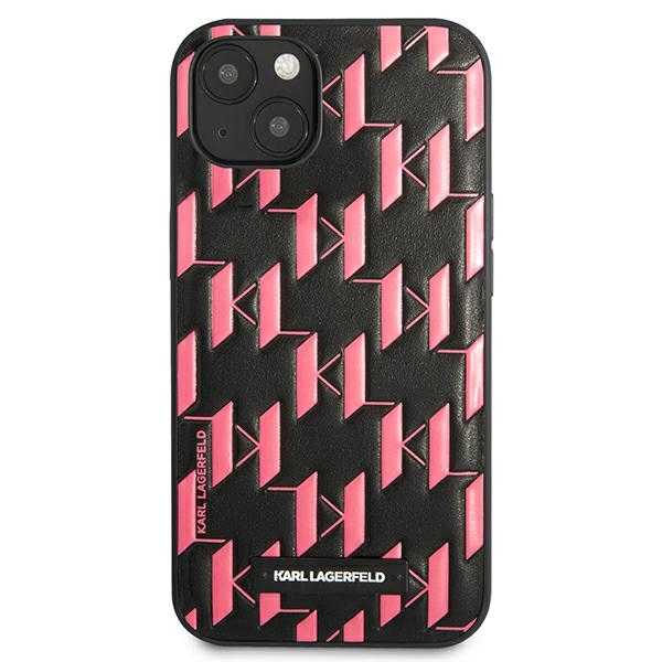 iTok webáruház - Karl Lagerfeld Karl Lagerfeld KLHCP13SMNMP1P Monogram Plaque tok iPhone 13 mini készülékhez 3 Karl Lagerfeld KLHCP13SMNMP1P iPhone 13 mini 5,4 "hardcase pink / pink Monogram Plaque