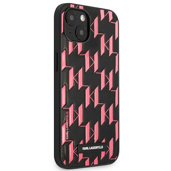 iTok webáruház - Karl Lagerfeld Karl Lagerfeld KLHCP13SMNMP1P Monogram Plaque tok iPhone 13 mini készülékhez 4 Karl Lagerfeld KLHCP13SMNMP1P iPhone 13 mini 5,4 "hardcase pink / pink Monogram Plaque
