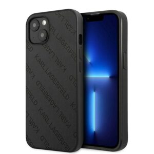 Karl Lagerfeld KLHCP13SPTLK fekete kemény tok iPhone 13 mini készülékhez
