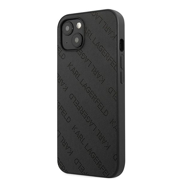 iTok webáruház - Karl Lagerfeld Karl Lagerfeld KLHCP13SPTLK fekete kemény tok iPhone 13 mini készülékhez 2 Karl Lagerfeld KLHCP13SPTLK iPhone 13 mini 5,4 "hardcase black / black Perforated Allover