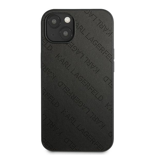 iTok webáruház - Karl Lagerfeld Karl Lagerfeld KLHCP13SPTLK fekete kemény tok iPhone 13 mini készülékhez 3 Karl Lagerfeld KLHCP13SPTLK iPhone 13 mini 5,4 "hardcase black / black Perforated Allover