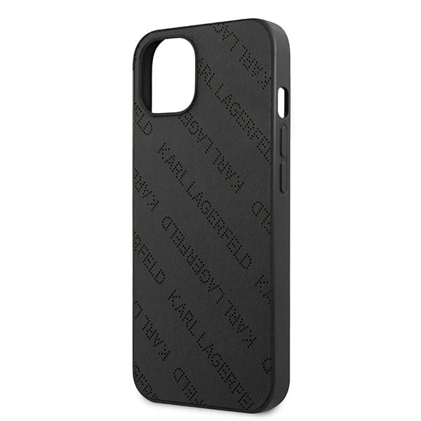 iTok webáruház - Karl Lagerfeld Karl Lagerfeld KLHCP13SPTLK fekete kemény tok iPhone 13 mini készülékhez 6 Karl Lagerfeld KLHCP13SPTLK iPhone 13 mini 5,4 "hardcase black / black Perforated Allover