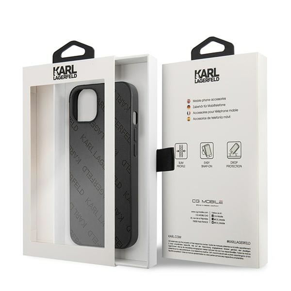 iTok webáruház - Karl Lagerfeld Karl Lagerfeld KLHCP13SPTLK fekete kemény tok iPhone 13 mini készülékhez 8 Karl Lagerfeld KLHCP13SPTLK iPhone 13 mini 5,4 "hardcase black / black Perforated Allover