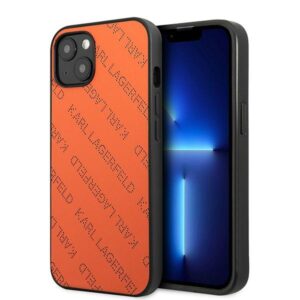Karl Lagerfeld KLHCP13SPTLO iPhone 13 mini 5,4″ kemény tok – narancssárga