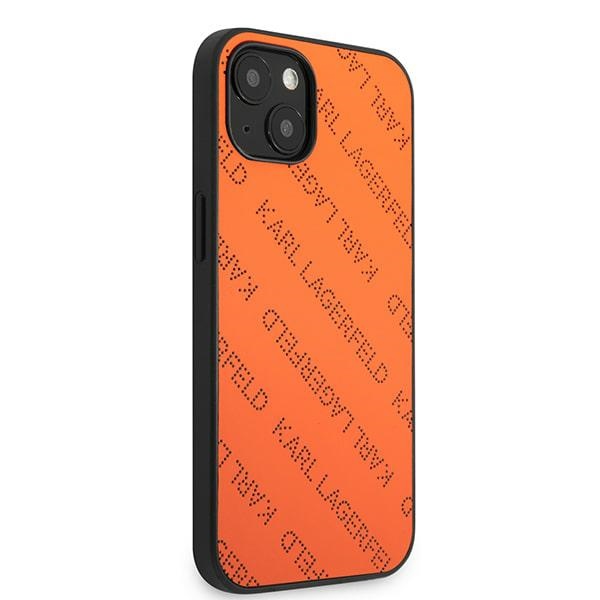 iTok webáruház - Karl Lagerfeld Karl Lagerfeld KLHCP13SPTLO iPhone 13 mini 5,4″ kemény tok – narancssárga 4 Karl Lagerfeld KLHCP13SPTLO iPhone 13 mini 5,4 "hardcase orange / orange Perforated Allover