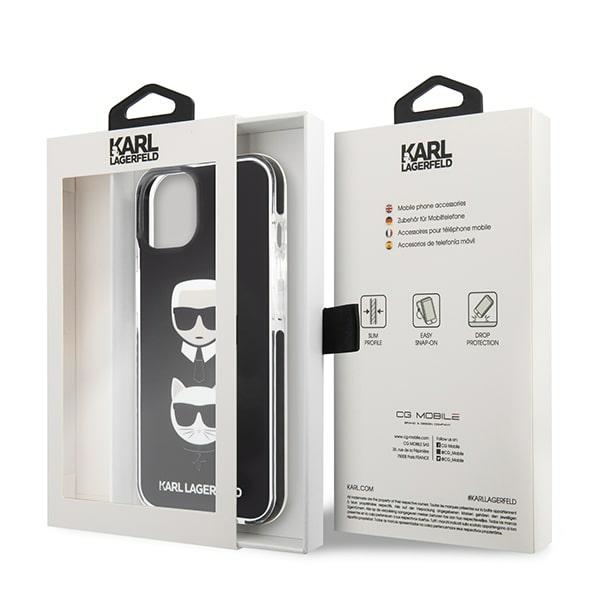 iTok webáruház - Karl Lagerfeld Karl Lagerfeld KLHCP13STPE2TK iPhone 13 mini tok – Karl & Choupette Head 8 Karl Lagerfeld KLHCP13STPE2TK iPhone 13 mini 5,4 "hardcase black / black Karl & Choupette Head