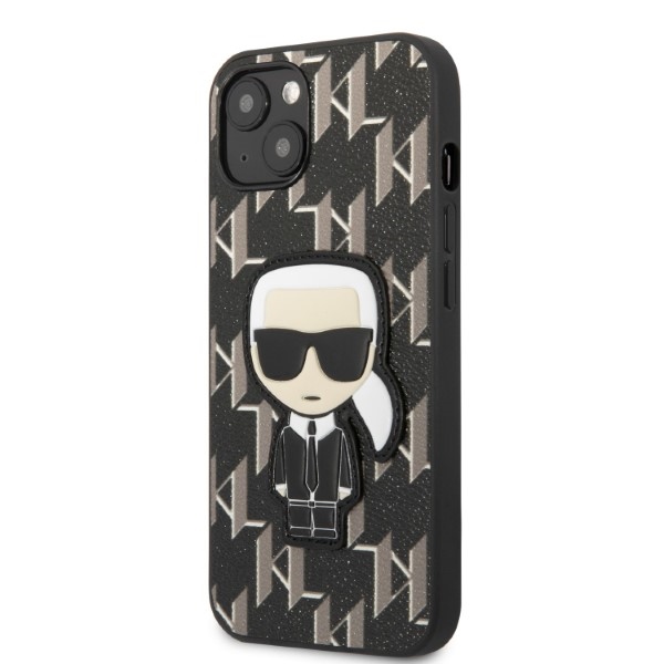 iTok webáruház - Karl Lagerfeld Karl Lagerfeld KLHCP13SPMNIKBK Monogram Ikonik Patch tok iPhone 13 minihez, fekete 2 Karl Lagerfeld KLHCP13SPMNIKBK iPhone 13 mini 5.4" hardcase black/black Monogram Ikonik Patch