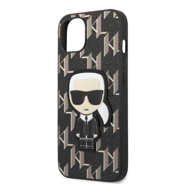 iTok webáruház - Karl Lagerfeld Karl Lagerfeld KLHCP13SPMNIKBK Monogram Ikonik Patch tok iPhone 13 minihez, fekete 6 Karl Lagerfeld KLHCP13SPMNIKBK iPhone 13 mini 5.4" hardcase black/black Monogram Ikonik Patch