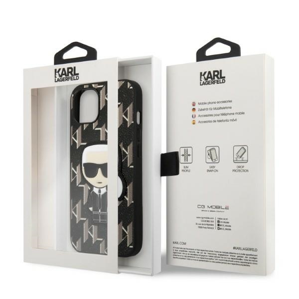 iTok webáruház - Karl Lagerfeld Karl Lagerfeld KLHCP13SPMNIKBK Monogram Ikonik Patch tok iPhone 13 minihez, fekete 7 Karl Lagerfeld KLHCP13SPMNIKBK iPhone 13 mini 5.4" hardcase black/black Monogram Ikonik Patch