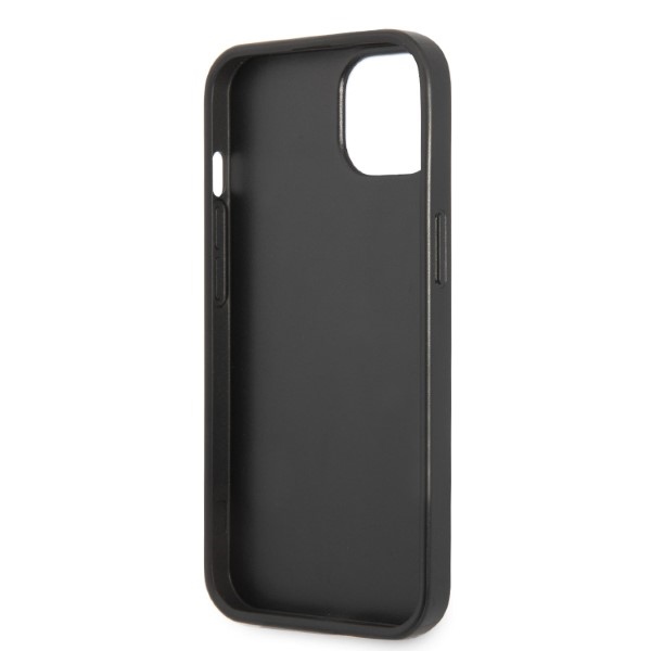 iTok webáruház - Karl Lagerfeld Karl Lagerfeld KLHCP13SSFMP2K Saffiano Plaque tok iPhone 13 mini készülékhez, fekete 7 Karl Lagerfeld KLHCP13SSFMP2K iPhone 13 mini 5.4" hardcase black/black Saffiano Plaque
