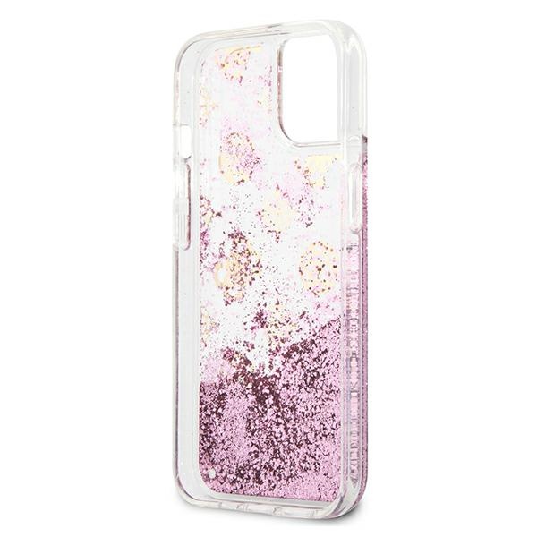 iTok webáruház - Guess Guess GUHCP13SLGPEPI Peony Liquid Glitter tok iPhone 13 mini 5,4" készülékhez 7 Guess GUHCP13SLGPEPI iPhone 13 mini 5.4" pink/pink hardcase Peony Liquid Glitter