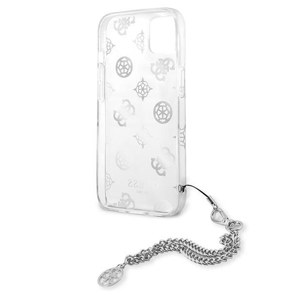 iTok webáruház - Guess Guess GUHCP13SKPESI iPhone 13 mini tok – Peony Chain Collection, ezüst 7 Guess GUHCP13SKPESI iPhone 13 mini 5.4" silver/silver hardcase Peony Chain Collection