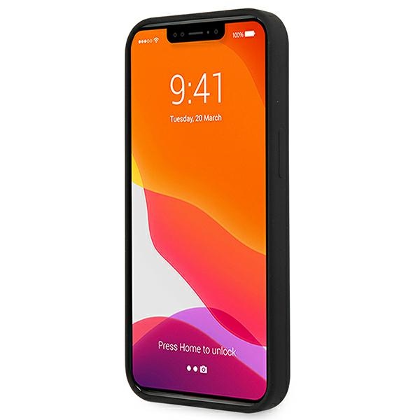 iTok webáruház - Guess Guess GUHCP13SLS4GGBK iPhone 13 mini szilikon tok – fekete 5 Guess GUHCP13SLS4GGBK iPhone 13 mini 5.4" black/black hard case Silicone 4G Logo