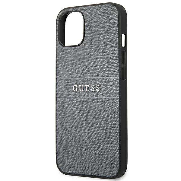 iTok webáruház - Guess Guess GUHCP13SPSASBGR Saffiano tok iPhone 13 mini készülékhez – szürke 6 Guess GUHCP13SPSASBGR iPhone 13 mini 5.4" grey/grey Saffiano Strap
