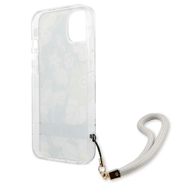 iTok webáruház - Guess Guess GUHCP13SHFLSN Flower Strap kemény tok iPhone 13 minihez, zöld 7 Guess GUHCP13SHFLSN iPhone 13 mini 5.4" green/green hardcase Flower Strap