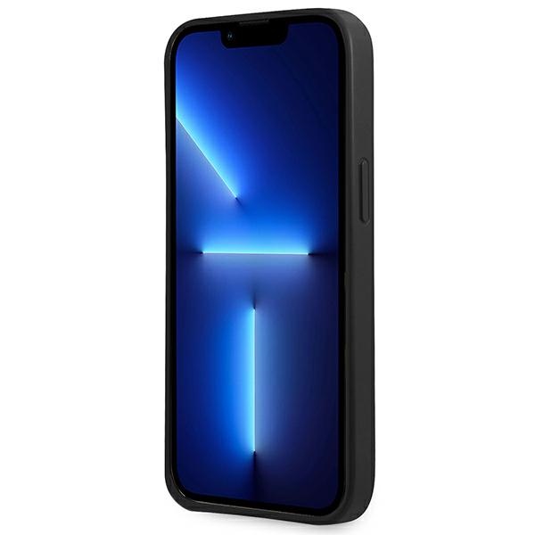 iTok webáruház - Guess Guess GUHCP13SPSATLK Saffiano Triangle tok iPhone 13 mini készülékhez – fekete 5 Guess GUHCP13SPSATLK iPhone 13 mini 5,4 "black / black hardcase SaffianoTriangle Logo