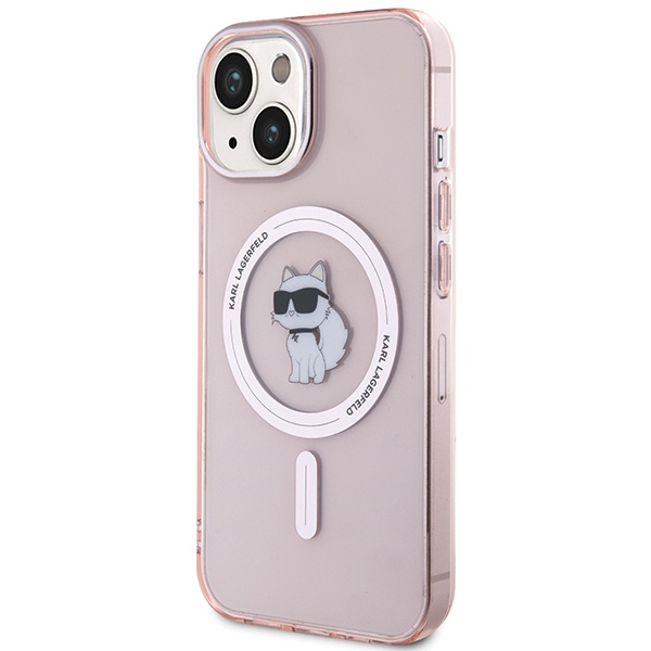 iTok webáruház - Karl Lagerfeld Karl Lagerfeld IML Choupette MagSafe tok iPhone 15-höz (rózsaszín) 2 Karl Lagerfeld IML Choupette MagSafe case for iPhone 15 (rózsaszín)