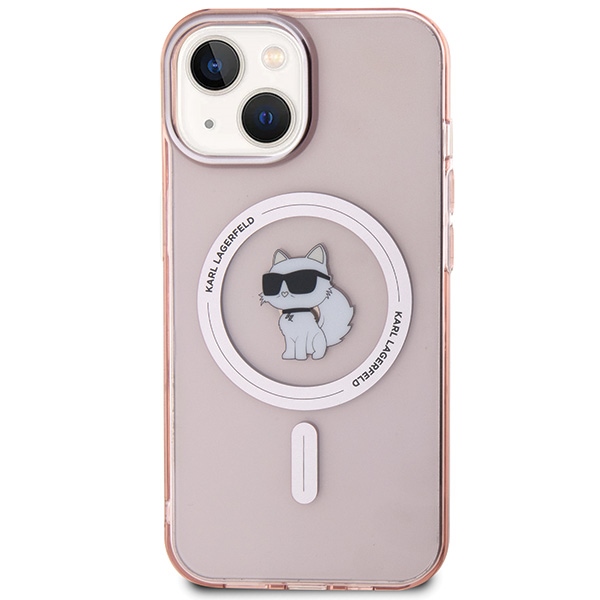 iTok webáruház - Karl Lagerfeld Karl Lagerfeld IML Choupette MagSafe tok iPhone 15-höz (rózsaszín) 3 Karl Lagerfeld IML Choupette MagSafe case for iPhone 15 (rózsaszín)