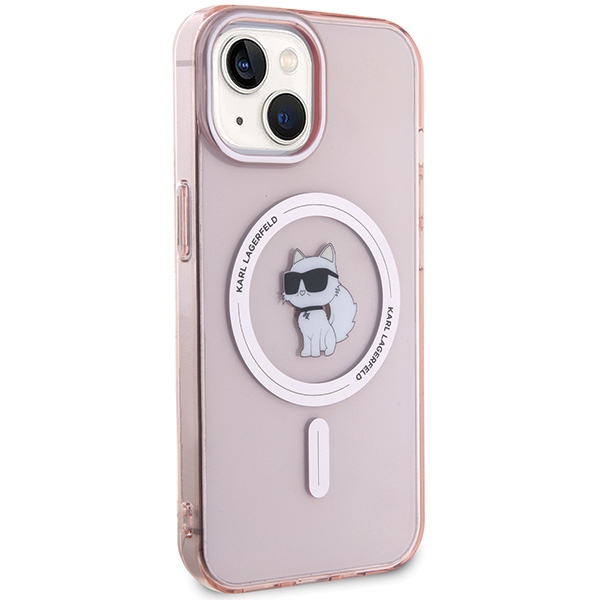iTok webáruház - Karl Lagerfeld Karl Lagerfeld IML Choupette MagSafe tok iPhone 15-höz (rózsaszín) 4 Karl Lagerfeld IML Choupette MagSafe case for iPhone 15 (rózsaszín)