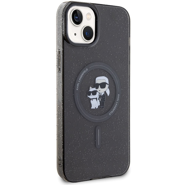 iTok webáruház - Karl Lagerfeld Karl Lagerfeld Karl&Choupette Glitter MagSafe tok iPhone 15-höz (fekete) 4 Karl Lagerfeld Karl&Choupette Glitter MagSafe case for iPhone 15 (fekete)